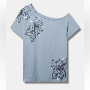NWT Torrid off shoulder cotton tee size 2 2x 18 20